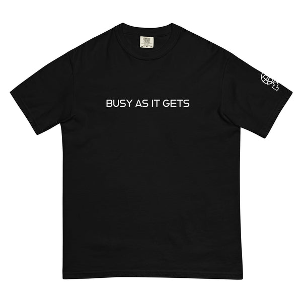 Busy Black Heavyweight T-Shirt