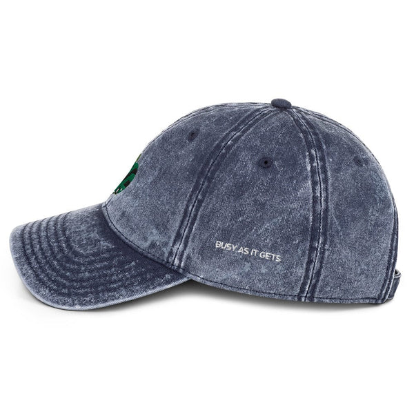 Denim Green Apple-decker Bus Cap