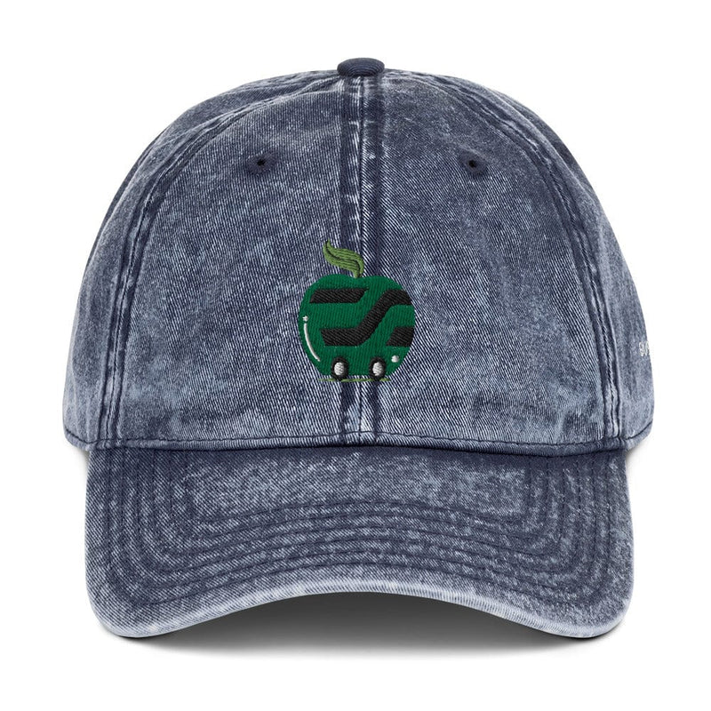 Denim Green Apple-decker Bus Cap